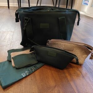 Dagne Dover Neoprene Tote Bag with Toiletry Bags